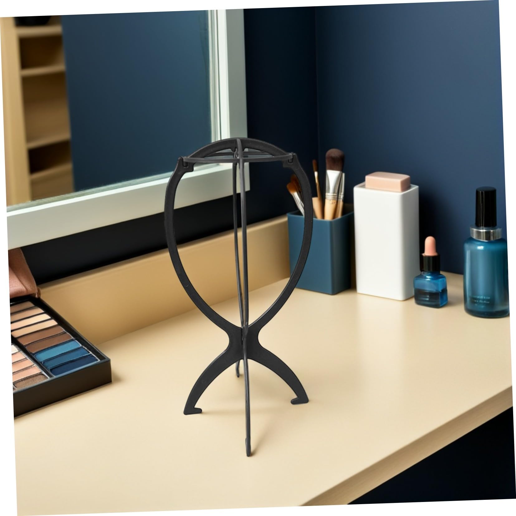 FRCOLOR Soporte para Pelucas de Pp Negro, Pack de 10 Piezas