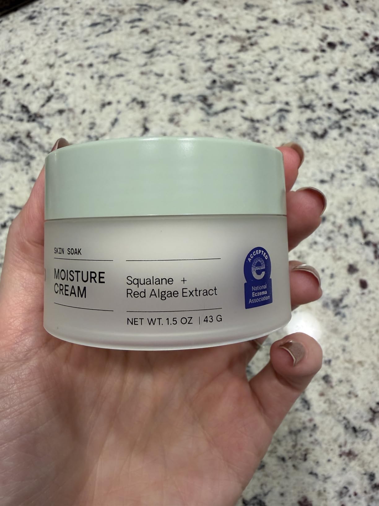 Versed Skin Soak Rich Moisture Face Cream - Daily Facial Moisturizer with Squalane Oil, Hyaluronic Acid, Vitamin E + Red Algae - Smooth, Non-Greasy Night Cream for Aging, Dry Skin - Vegan (1.5 oz)