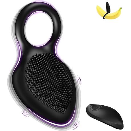 Rechargeable Remote Controlled Vibrating Cock Ring, Male Erection Enhancing