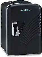 Iceblue Mini geladeira retrô 4L/6, plugue CA e carregador de carro de 12 V, geladeira pequena, geladeira compacta e portátil, mini geladeira de resfriamento 4A para quarto, carro, escritório