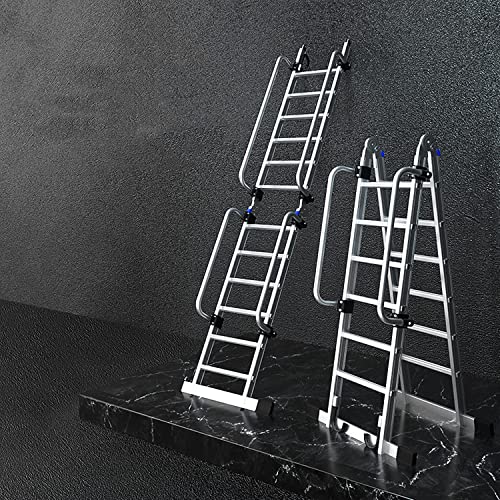 Escalera plegable portátil para ático, montaje en pared, escalera de aluminio multiusos para trabajar al aire libre, uso doméstico