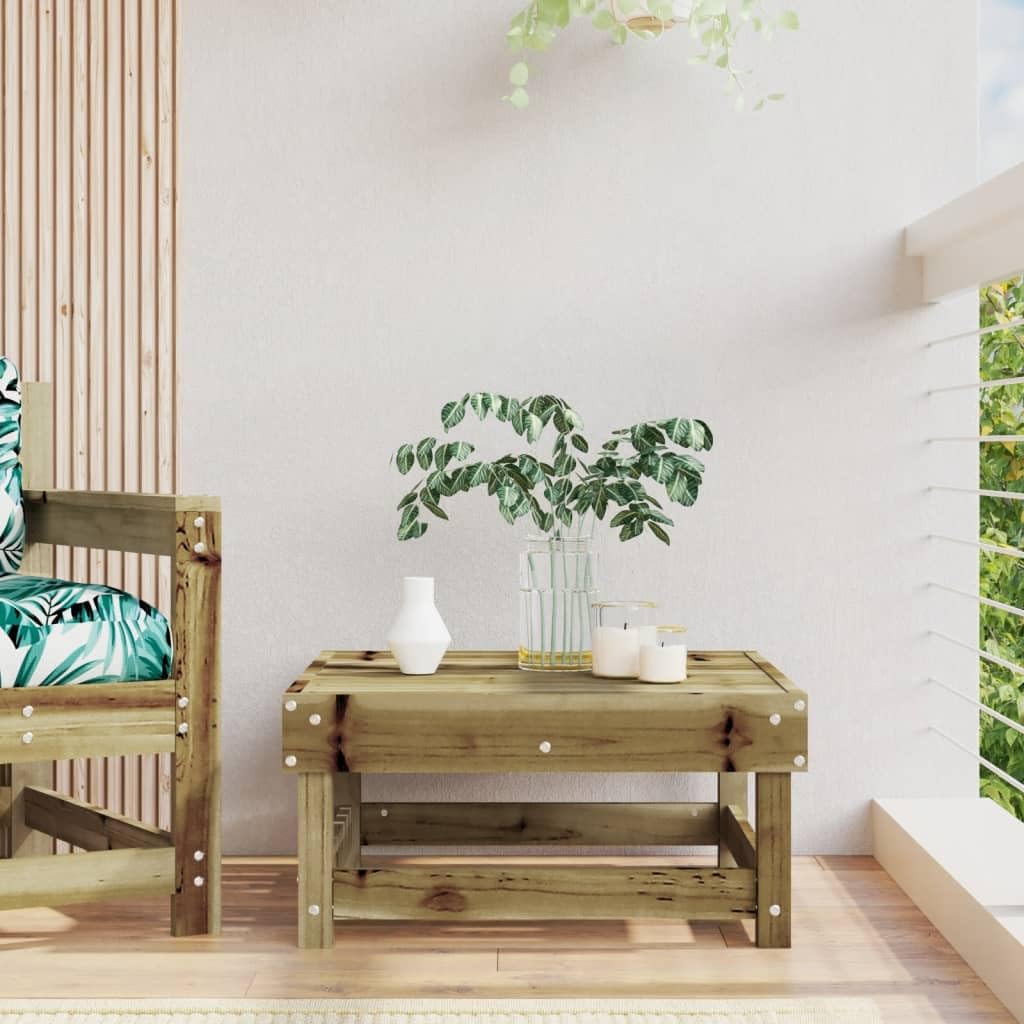 Homgoday Reposapiés de jardín de madera impregnada de pino, muebles, baúles y baúles para exteriores, caja de jardín, portaherramientas de jardín, puf de exterior, baúl de exterior k