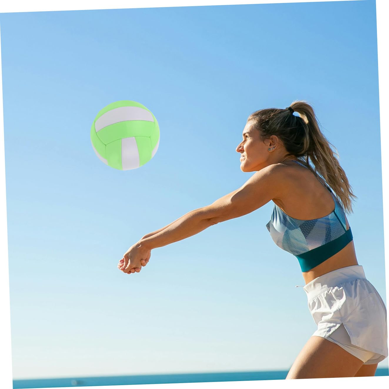 INOOMP Voleibol de Interior Voleibol de Entrenamiento Inflable para niños Balón de Entrenamiento de vóleibol para Deportes de Interior