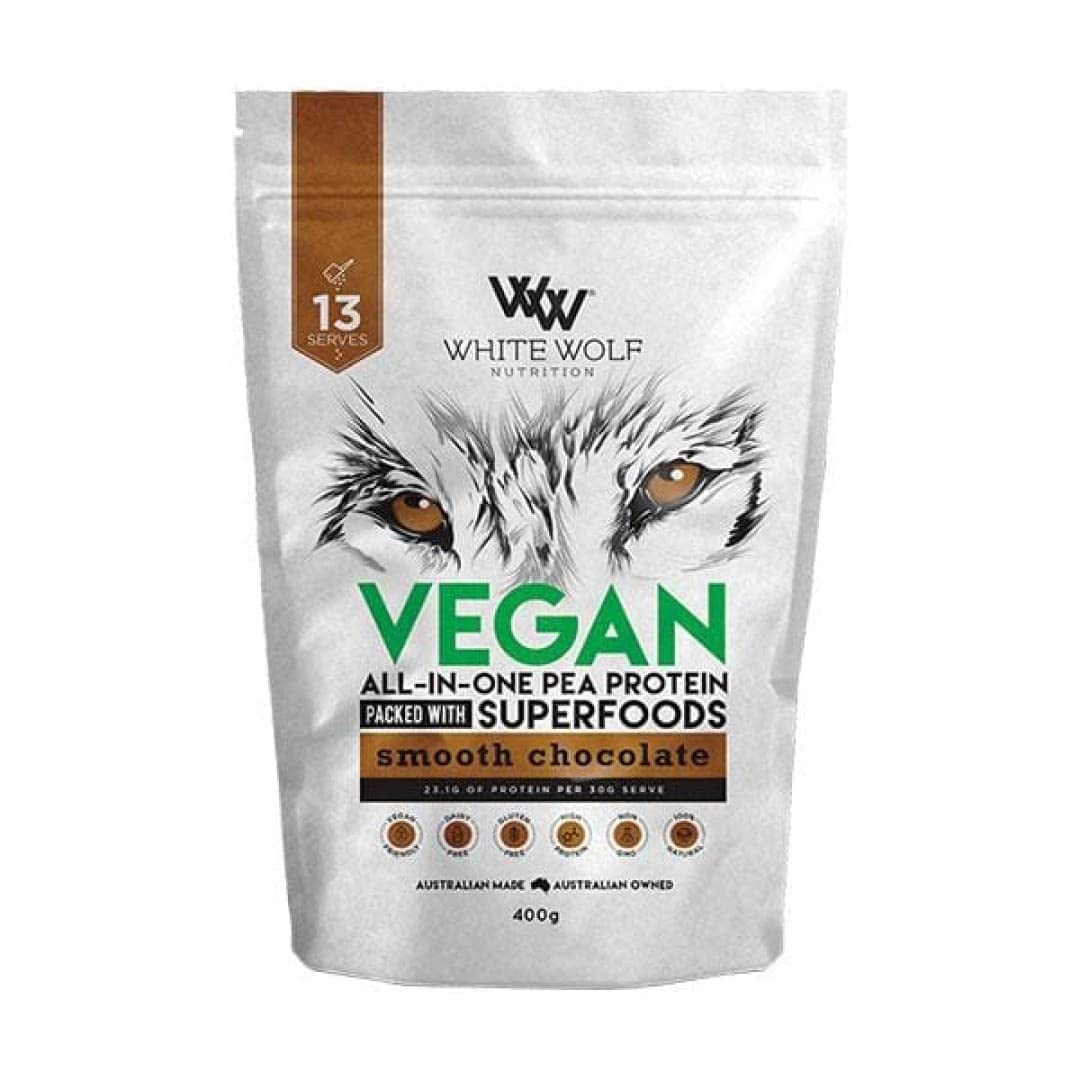 White Wolf Vegan Protein Blend Salted Caramel 400g Amazon Com Au Health Household Personal Care