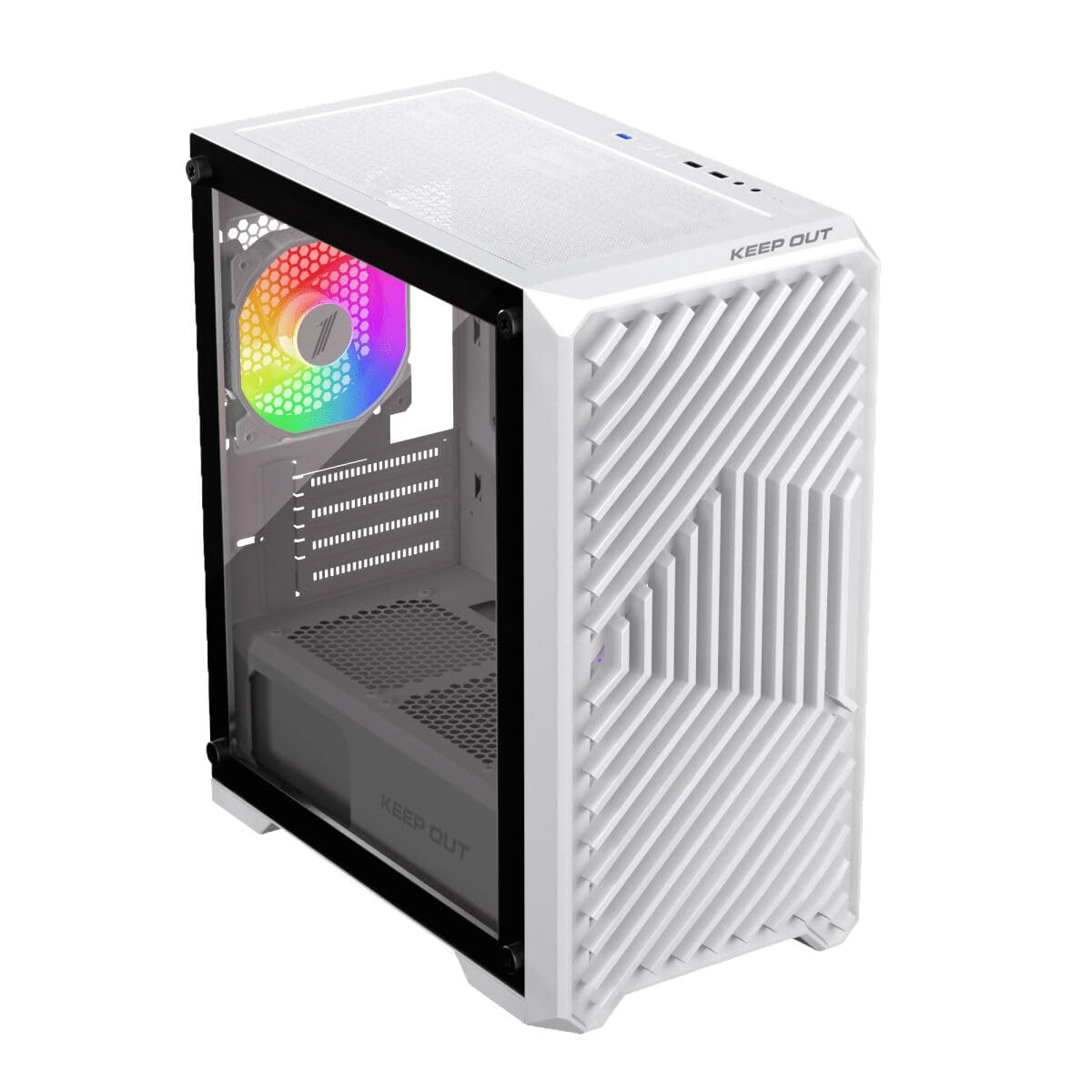 Keep Out Caja M-Atx XC-220W 4FANS Usb3.0 White