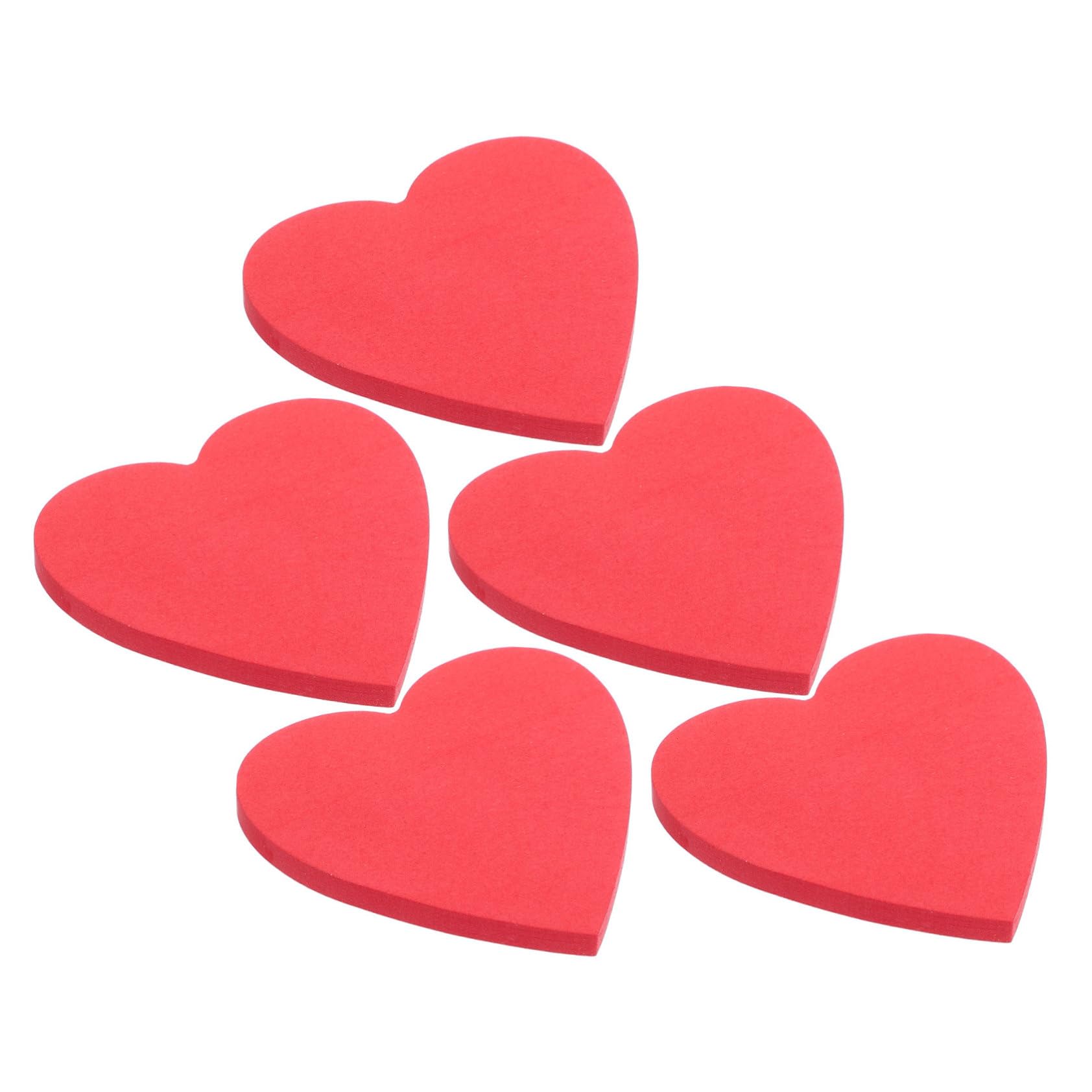 SHINEOFI Lot De 4 Blocs-Notes Autocollants Effaçables À Sec En Forme De Cœurs Pour Livres Aimants De Bureau Blocs-Notes Décoratifs Compacts Porte-Notes De Bureau Papier 5 Pièces