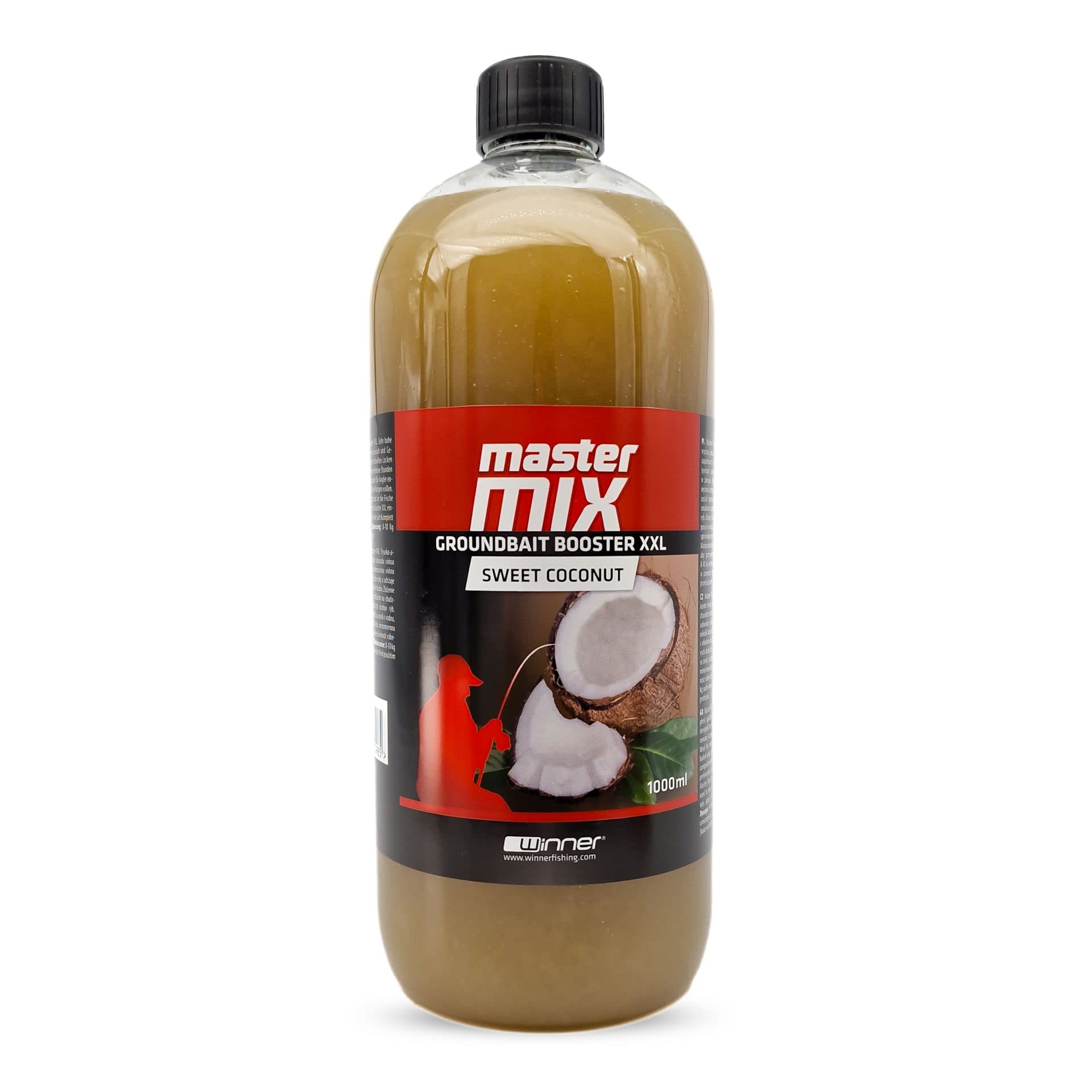 Tandem Baits Master Mix Groundbait Booster XXL Sweet Coconut Carp Attractant Bait Fishing Bait for Big Fish Fishing Accessories for Professionals & Hobby Anglers 1000ML