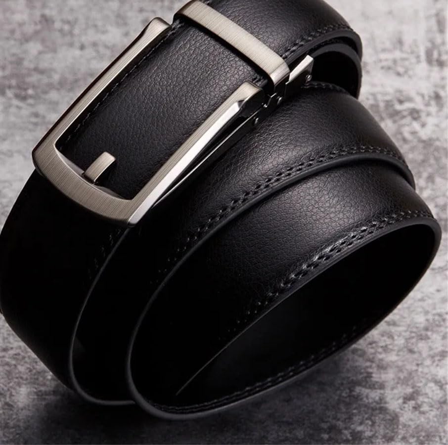 Men Automatic Buckle Leather Belt for Casual and Business Trousers3