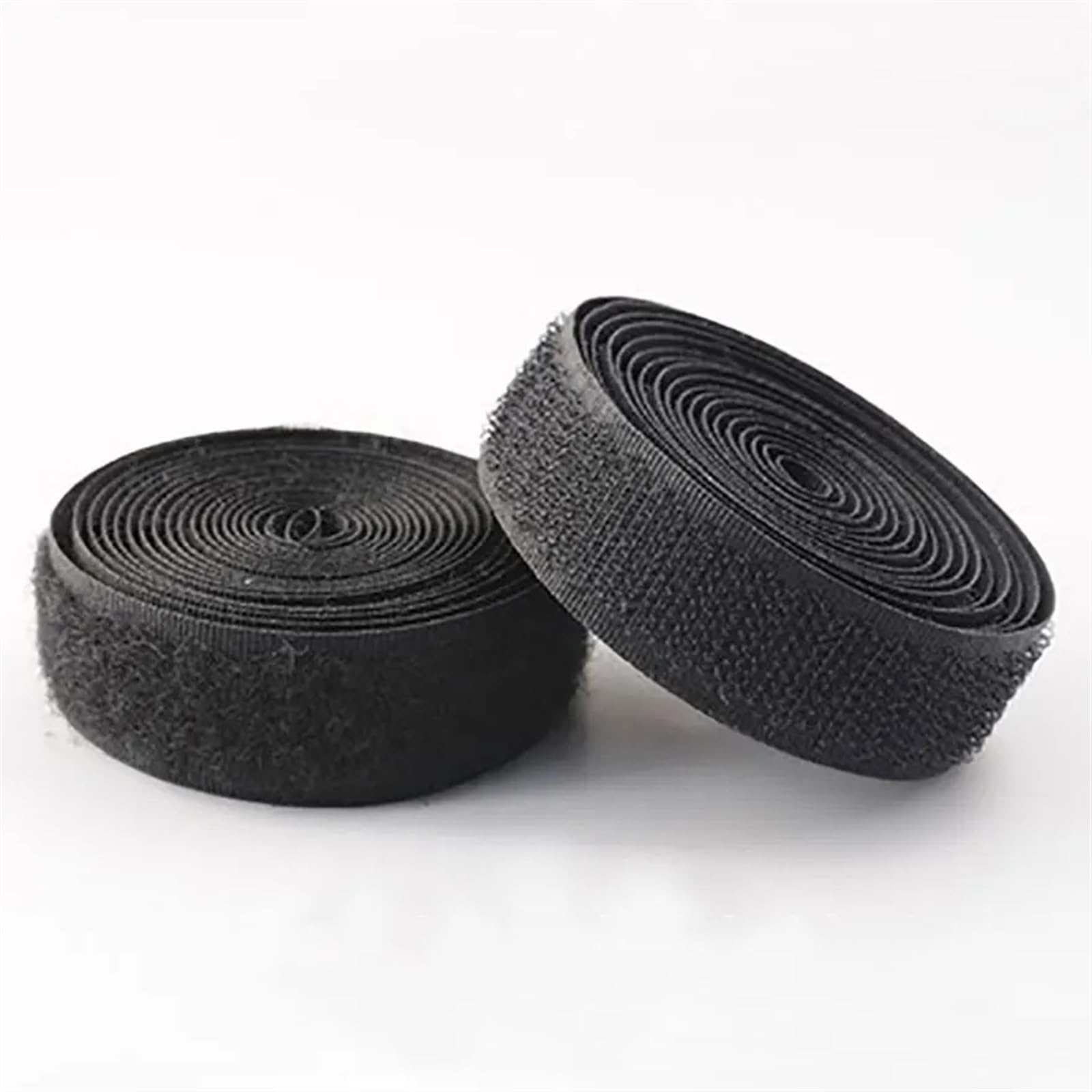Cinta MáGica De Nylon Sujetadores de gancho y bucle no adhesivos en blanco y negro de 5M, cinta fuerte, cinta mágica de tela de nailon for accesorios de costura DIY, 16mm-150 Magic Loop Gancho Sticker