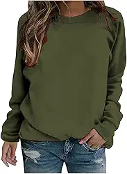 Vifucz Roupas femininas de manga comprida estampadas, caimento solto, moletom para mulheres, gola redonda, simples, roupas de inverno e outono 2023