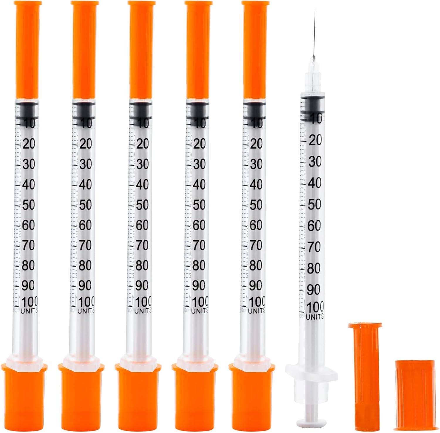 U-100 1ml 30 Gauge 5/16" Syringe, Individually Packed 20 PACK
