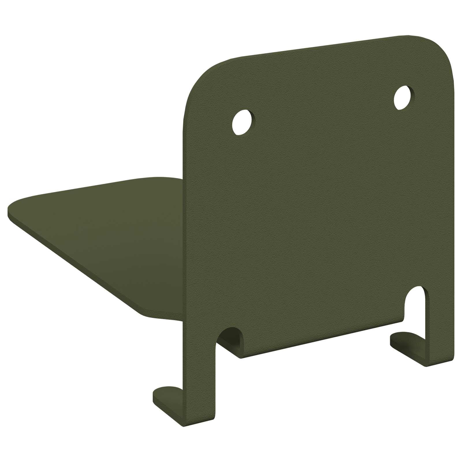 Générique Schweberegal Olivgrün, 24 Stück, 6 x 10,8 x 6,6 cm | Langlebige Stahlkonstruktion, erhöhte Sicherheitskante, minimalistisches Design, einfache Wartung mit feuchtem Tuch