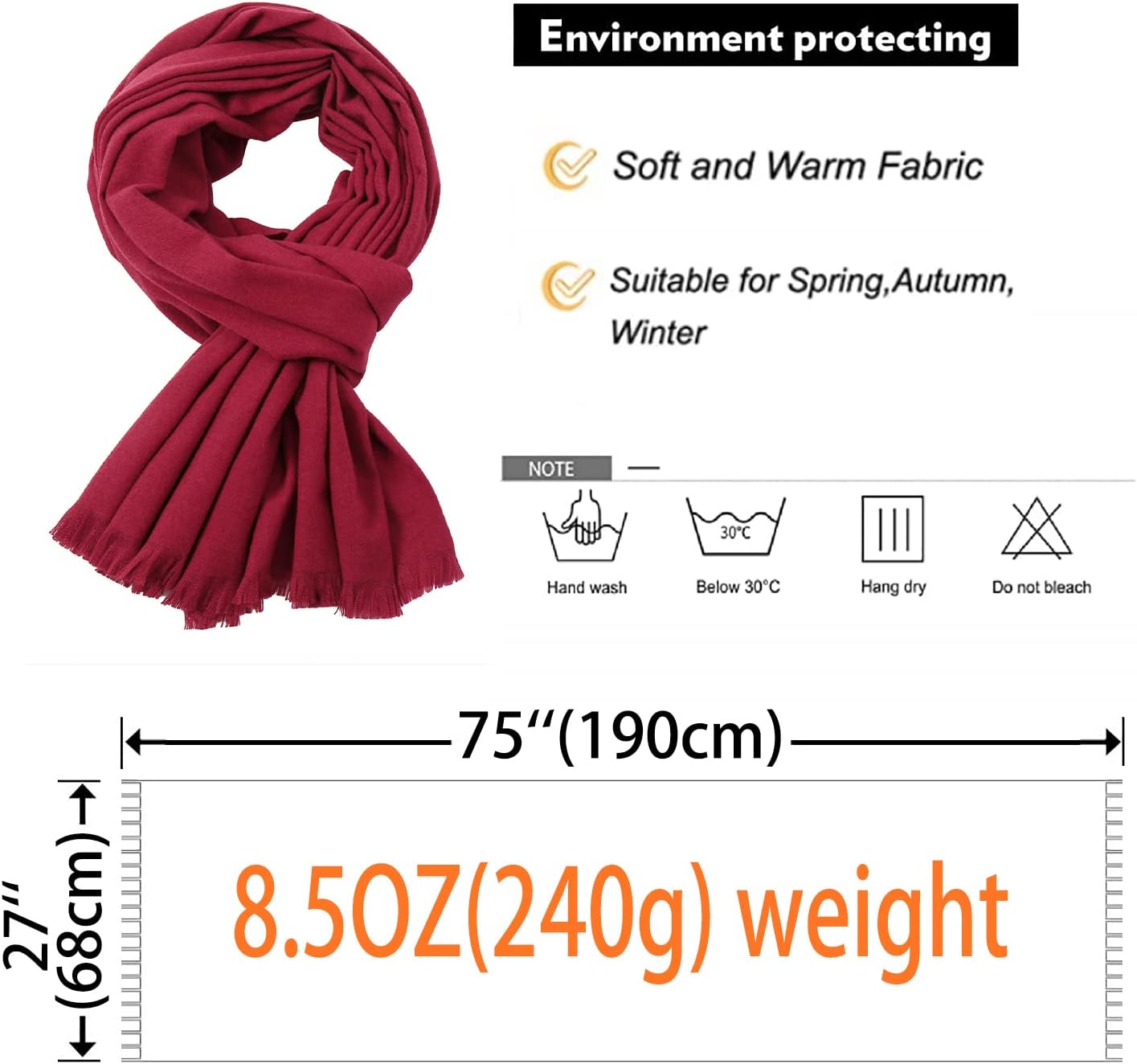 Shawl Wraps for Women Pashmina Shawls and Wraps for Evening Dresses Large Soft Scarf Winter Scarf Wedding Shawl… - Image 7
