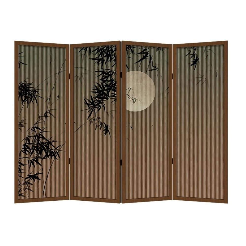Privacy Screen Home Floor-standing Screen Partition Living Room Porch Privacy Screen Folding Screen Tea Room Office Background Wall Room Divider