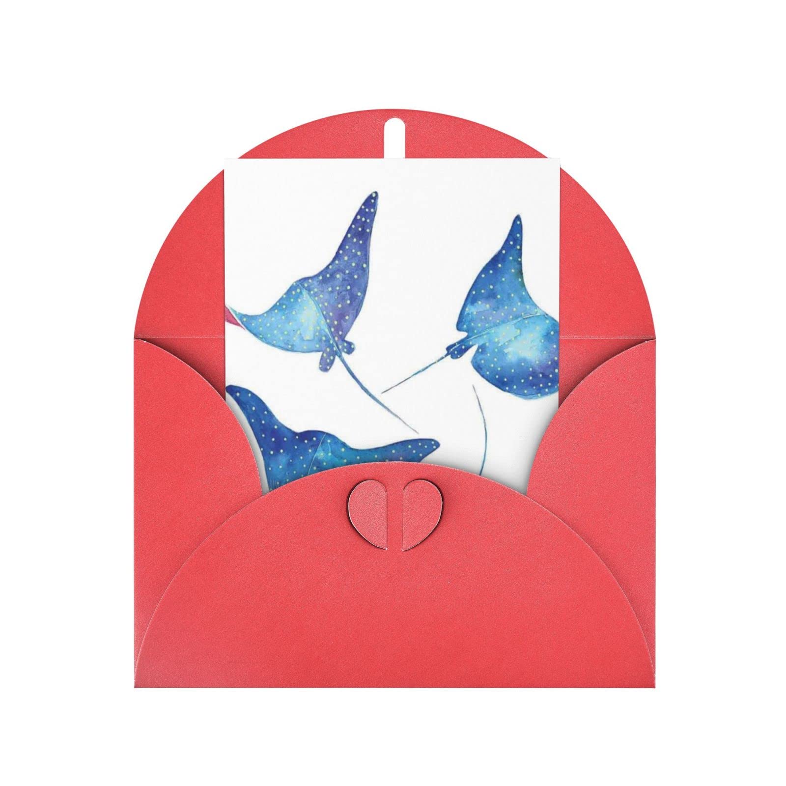 Biglietto Di Buon Compleanno Per Bambini Con Busta - Design Mare E Animali Marini (Pesci, Orca, Coralli) - Fatto In Europa