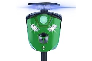 Powerful Outdoor Solar Powered Animal Repellent with Motion Activation