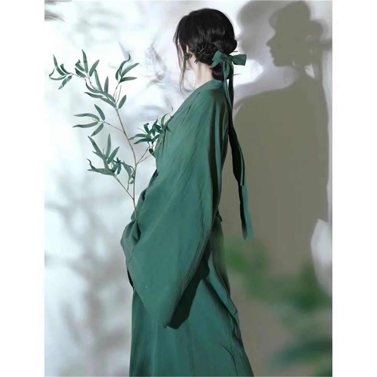 Starożytna chińska sukienka Hanfu kobiety Halloween karnawał wróżka przebranie na karnawał zielony szyfonowy strój Tang Plus rozmiar