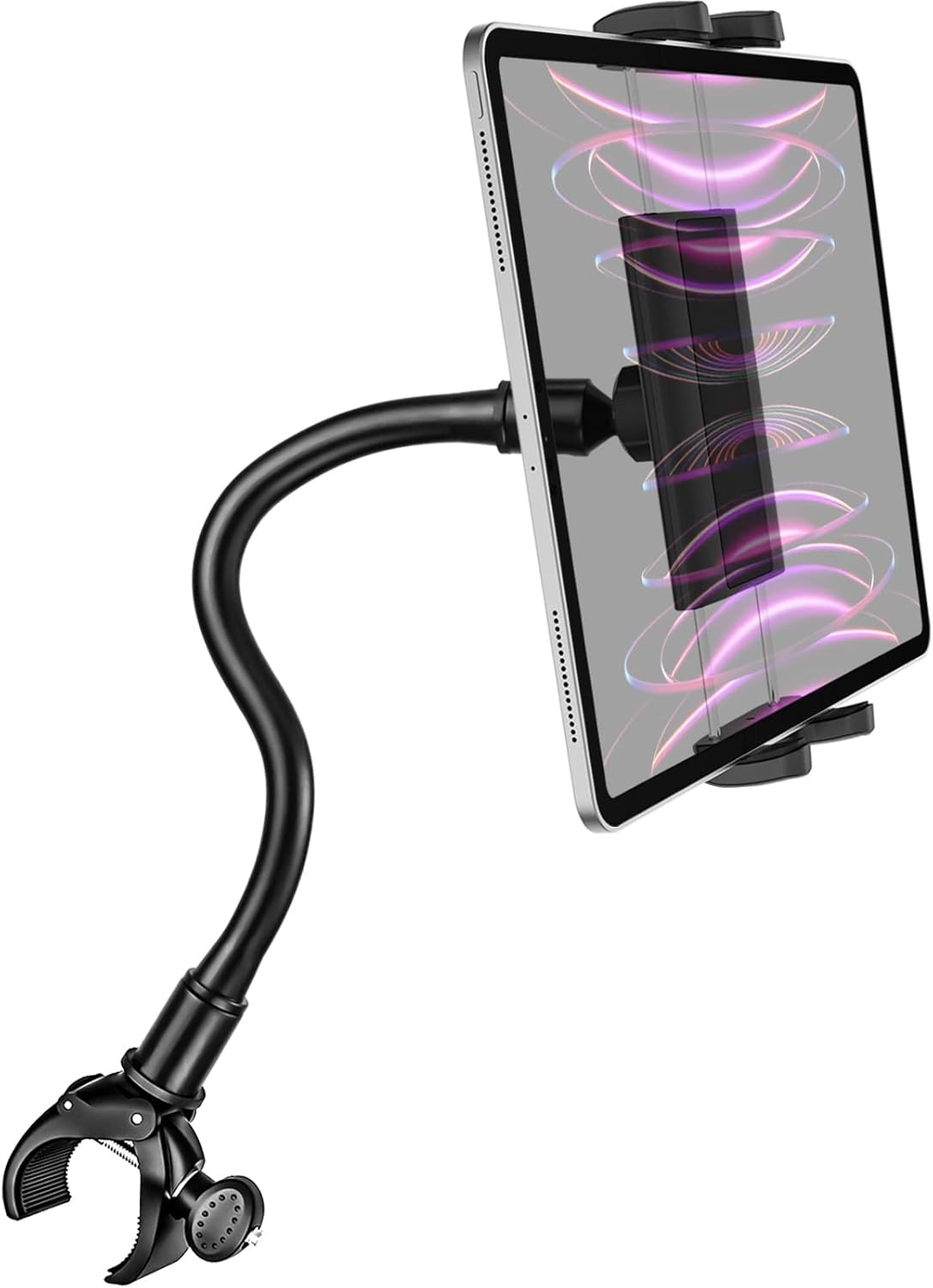 Aozcu Gooseneck Indoor Cycling Tablet Mount, Spin Bike