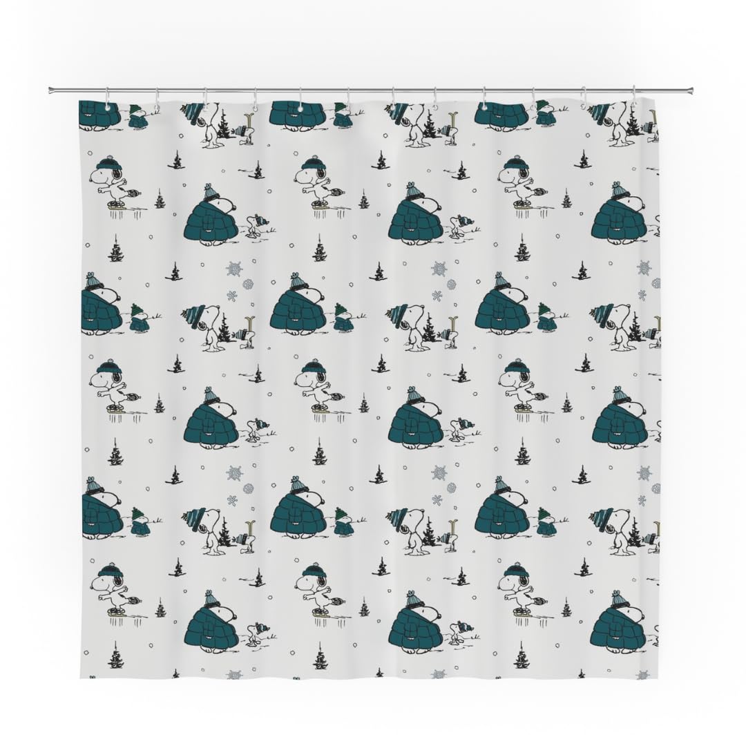 Snoopy Christmas Shower Curtainnull