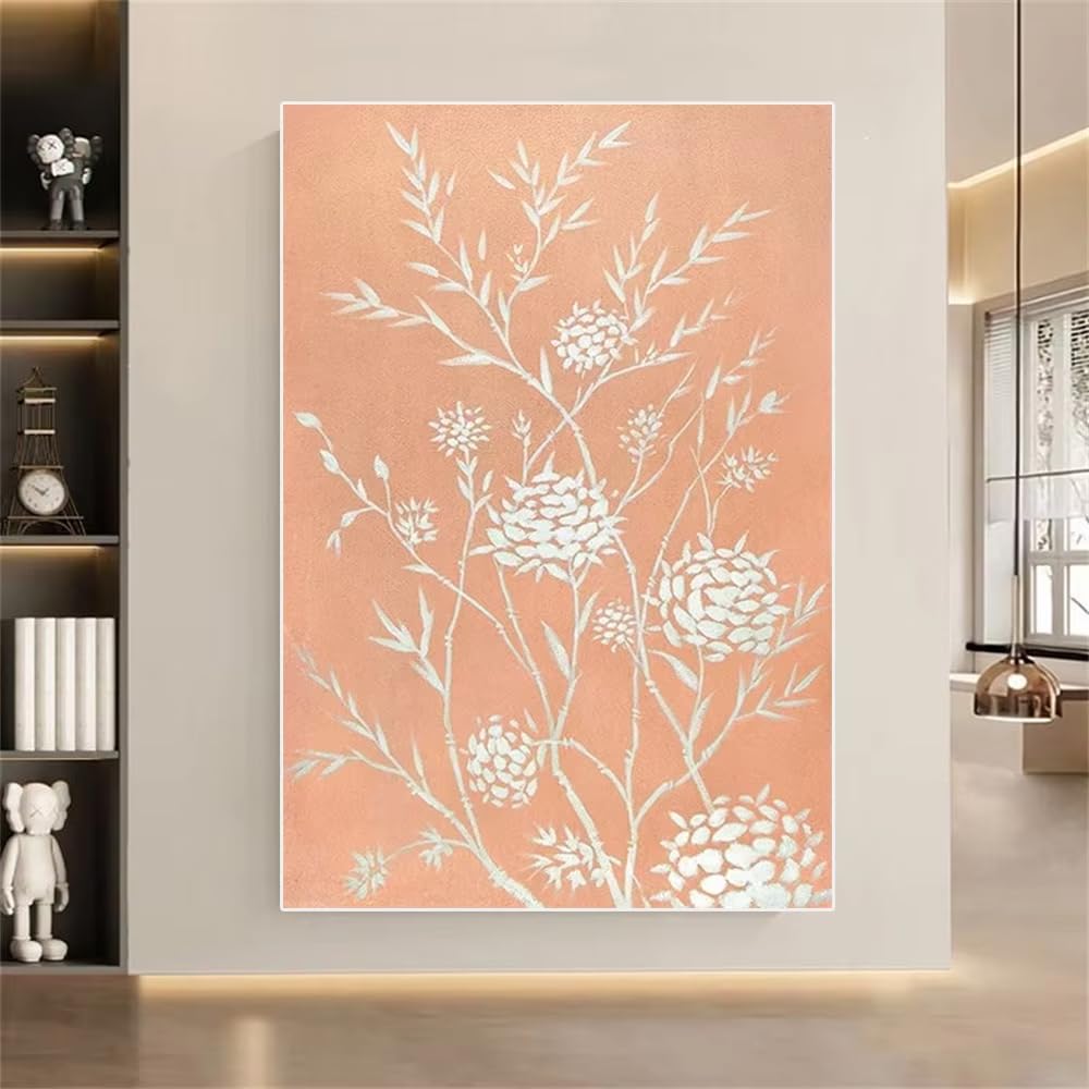 DFZEWKI Abstract on Canvas Ins Flower Wall Art Picture Big Mural for Home Living Room Decor Image(80x120cm(31x47in)/No frame)