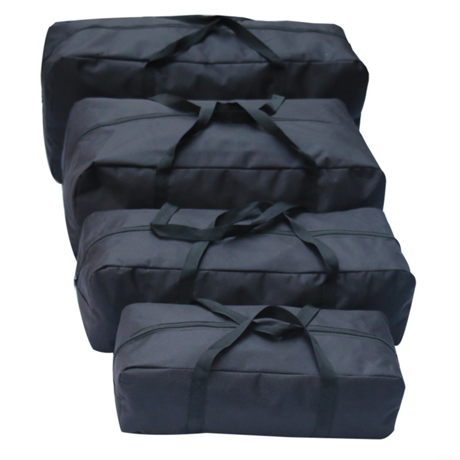 EXTRWORY Bolsa de gimnasio de gran capacidad 600D Oxford resistente a la lluvia tienda de campaña paquete de equipaje para camping, senderismo, fitness, viajes, fin de semana, escapada, escuela, negro — view 5
