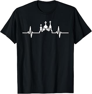 Russian Ukraine Orthodox Church Heartbeat EKG Slavic Faith T-Shirt