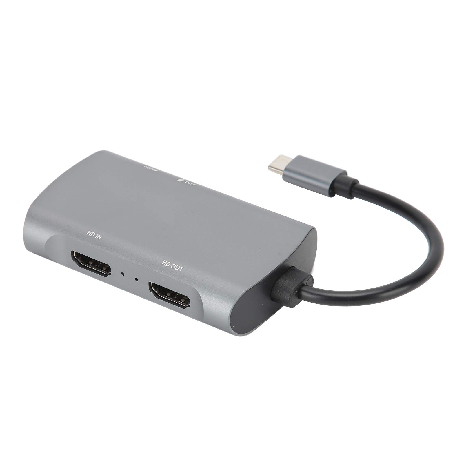 Ejoyous Scheda di Acquisizione Video Z30A Scheda di Acquisizione in Lega di Alluminio Ingresso 4K Uscita 1080P Uscita Out Ingresso Microfono per Registrazione in Streaming OBS VLC