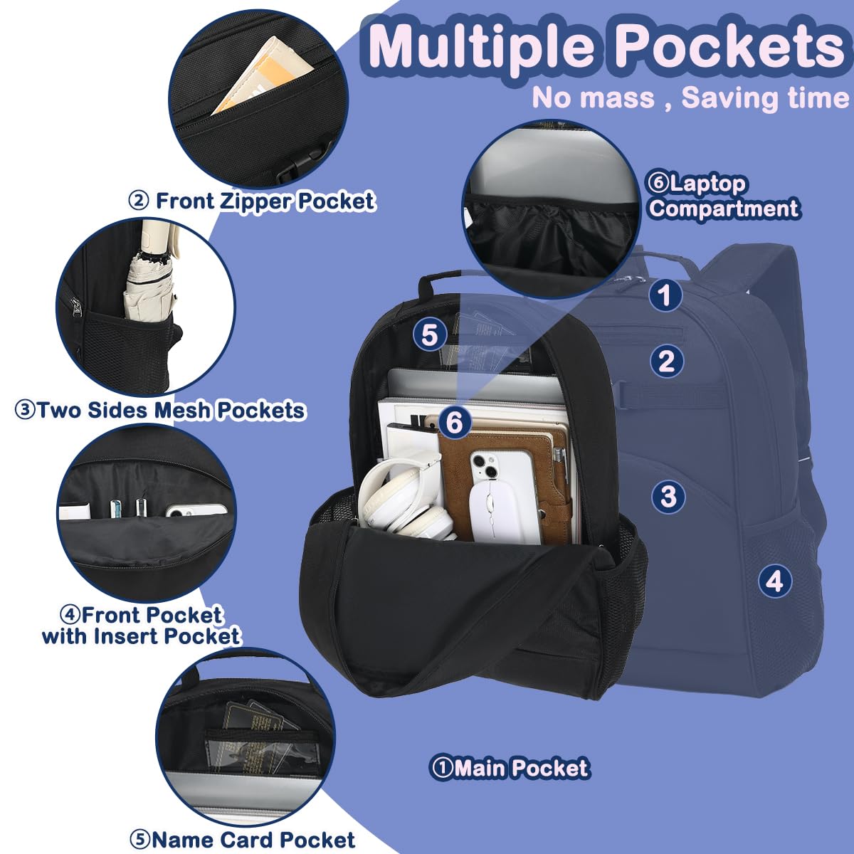 FlowFly Kinder-Rucksack für Jungen und Mädchen, einfache Büchertasche für Kita, Kindergarten, Schule, Reisen, kleine moderne Tasche