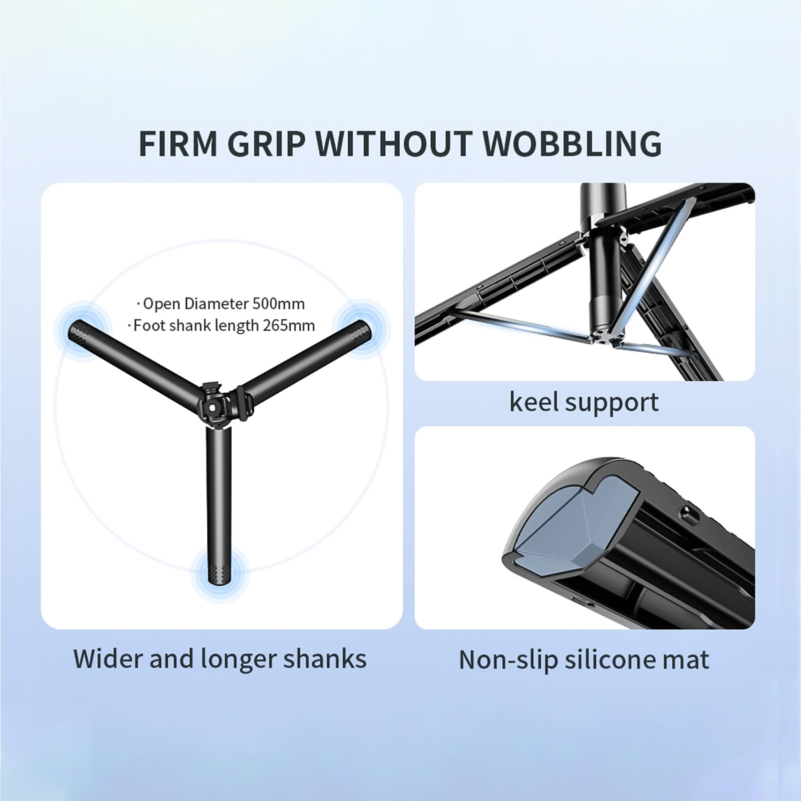 Treppiede per Selfie Stick, Selfie Stick Estensibile 3 in 1 in Alluminio con Telecomando Wireless, Treppiede per Telefono Cellulare Aggiornato con Testa a Sfera a 360° per
