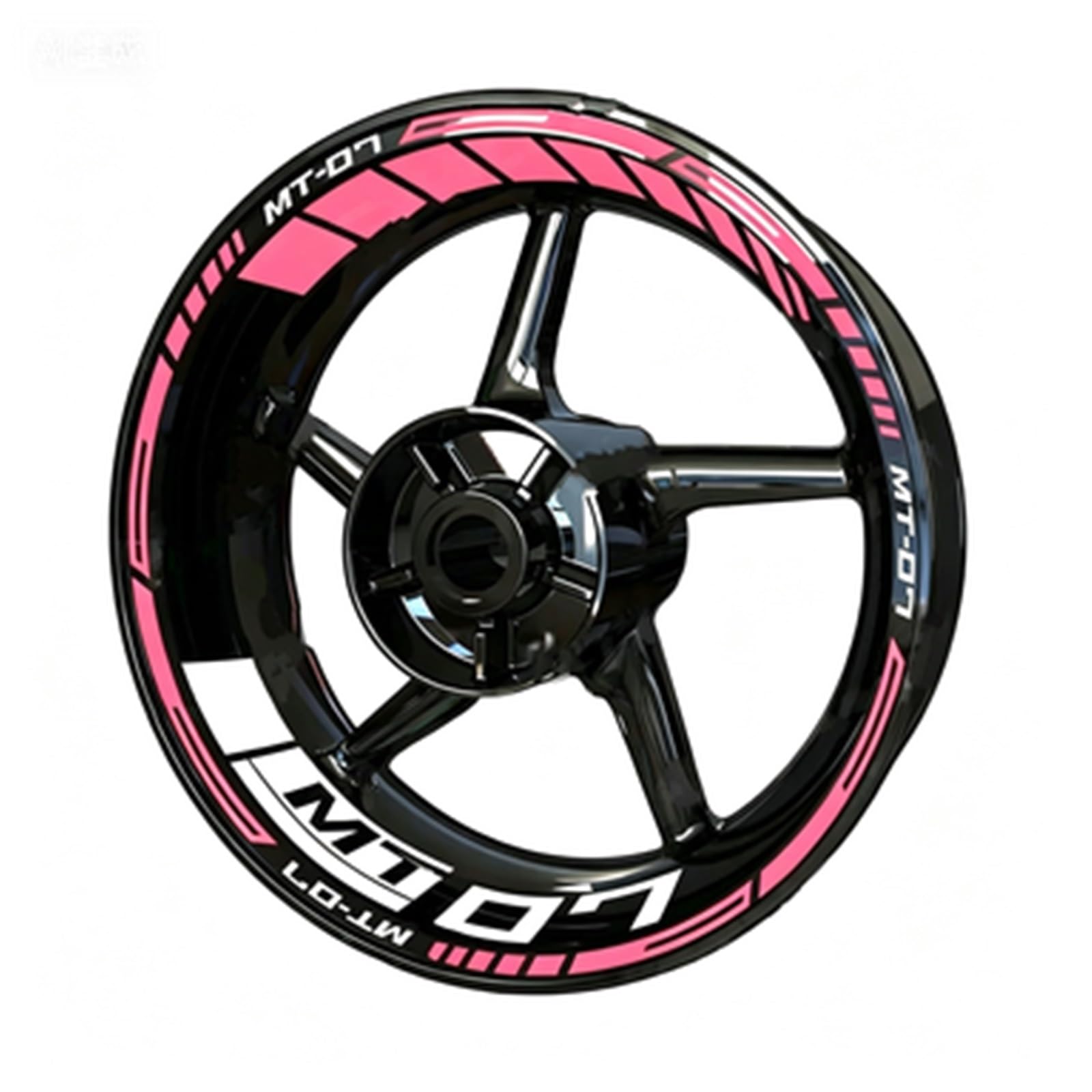 Motorcycle for Yamaha MT-07 MT07 2025-2019 Wheel Stickers Night Reflective Decorative Rim(Color2)