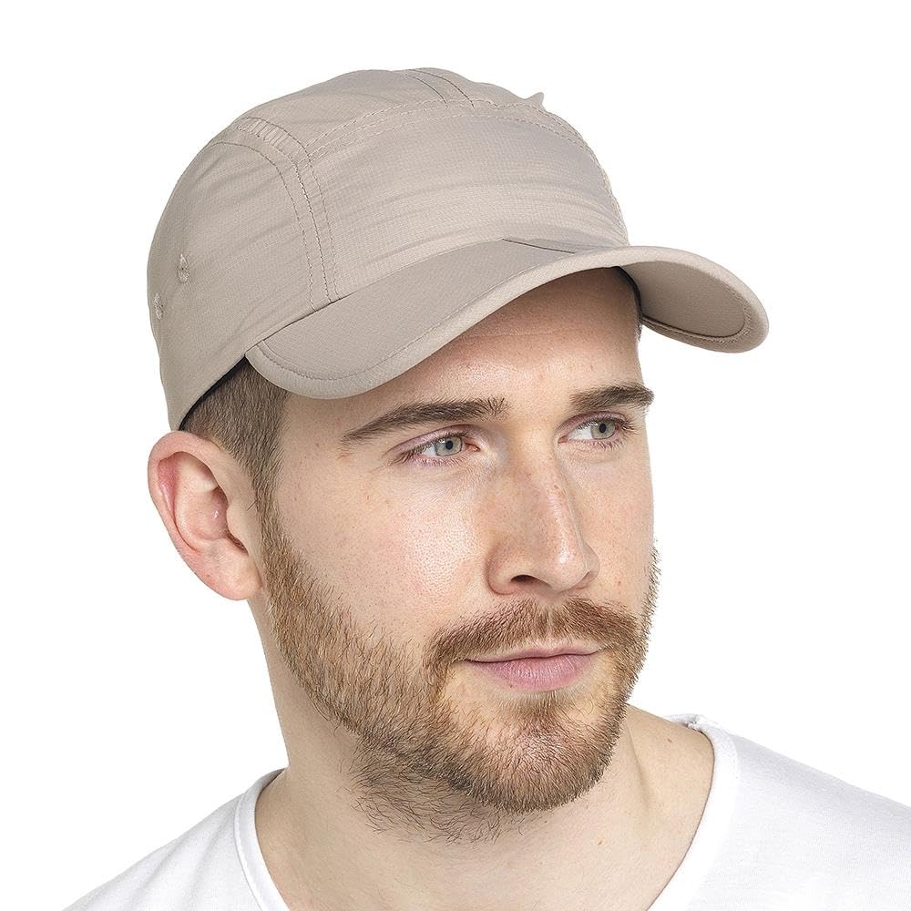 A2z Men's Beige Plain Baseball Cap Breathable Nylon - Baseball Capaz4810