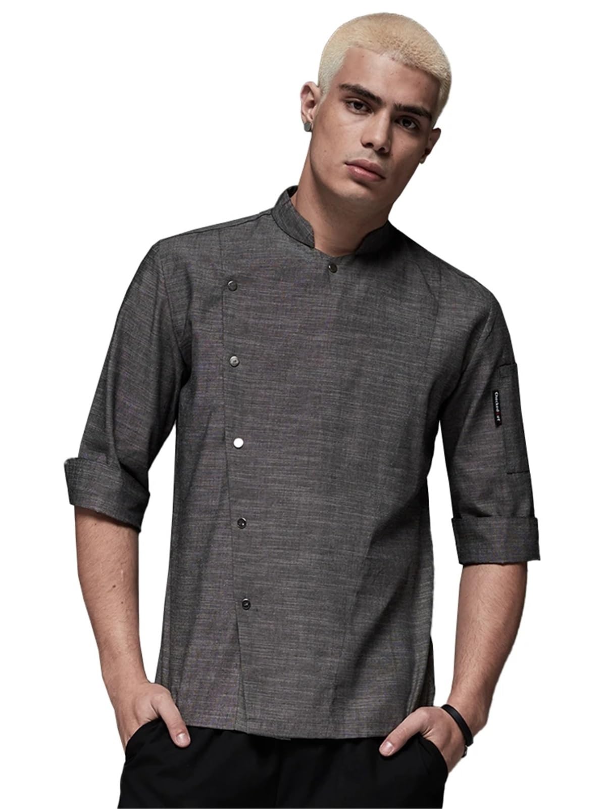 Giacca da Cuoco da Uomo for Ristorante, Divise da Cucina for Hotel, Camicia da Cuoco Estiva da Uomo, panetteria, caffetteria, Donna, Cameriere, Tuta a Maniche Corte per Ristorante(White,M)