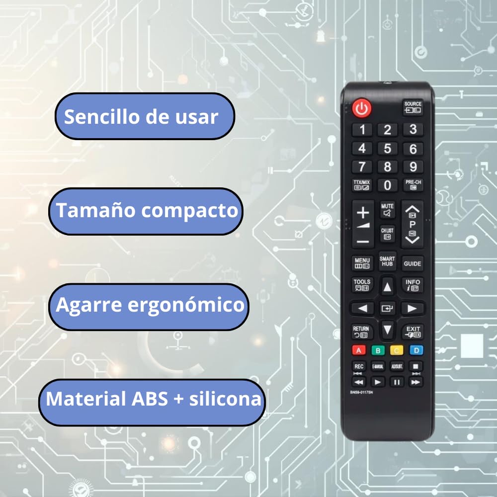 Mando Universal TV Samsung BN59-01175N - Reemplazo Mando Samsung Smart TV con identicas Funciones — view 8