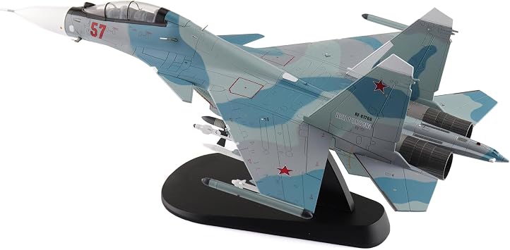 Hobby Master | 172 Scale Diecast Military Aircraft Replica | Su-30SM Red 57/RF-61768, Russian Air Force, 2018 | Model HA9512