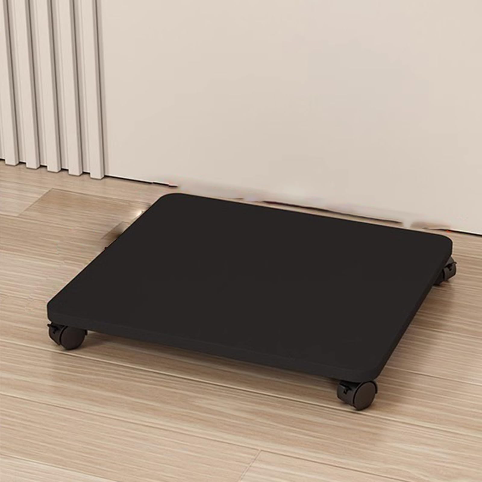 Console stereo vintage regolabile – Torre AV resistente per apparecchiature HiFi, armadio di archiviazione audio-video alto per soggiorno e studio, supporto multimediale nero profondo