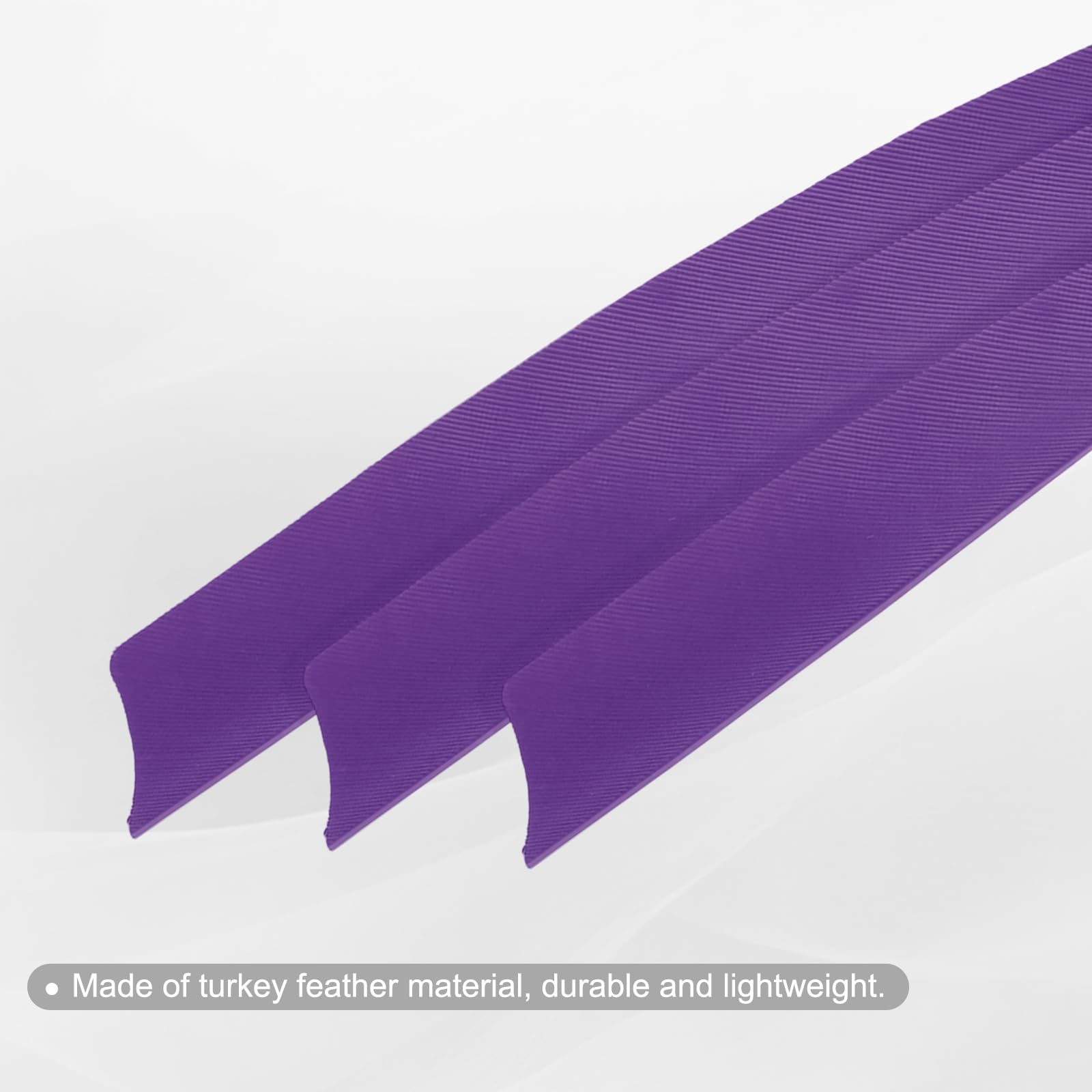 PATIKIL 25pcs Frecce Palette Ala Destra Freccia Piuma Turchia Fletching Tiro Con L'arco Accessori per FAI DA TE Target Shooting Caccia - 4