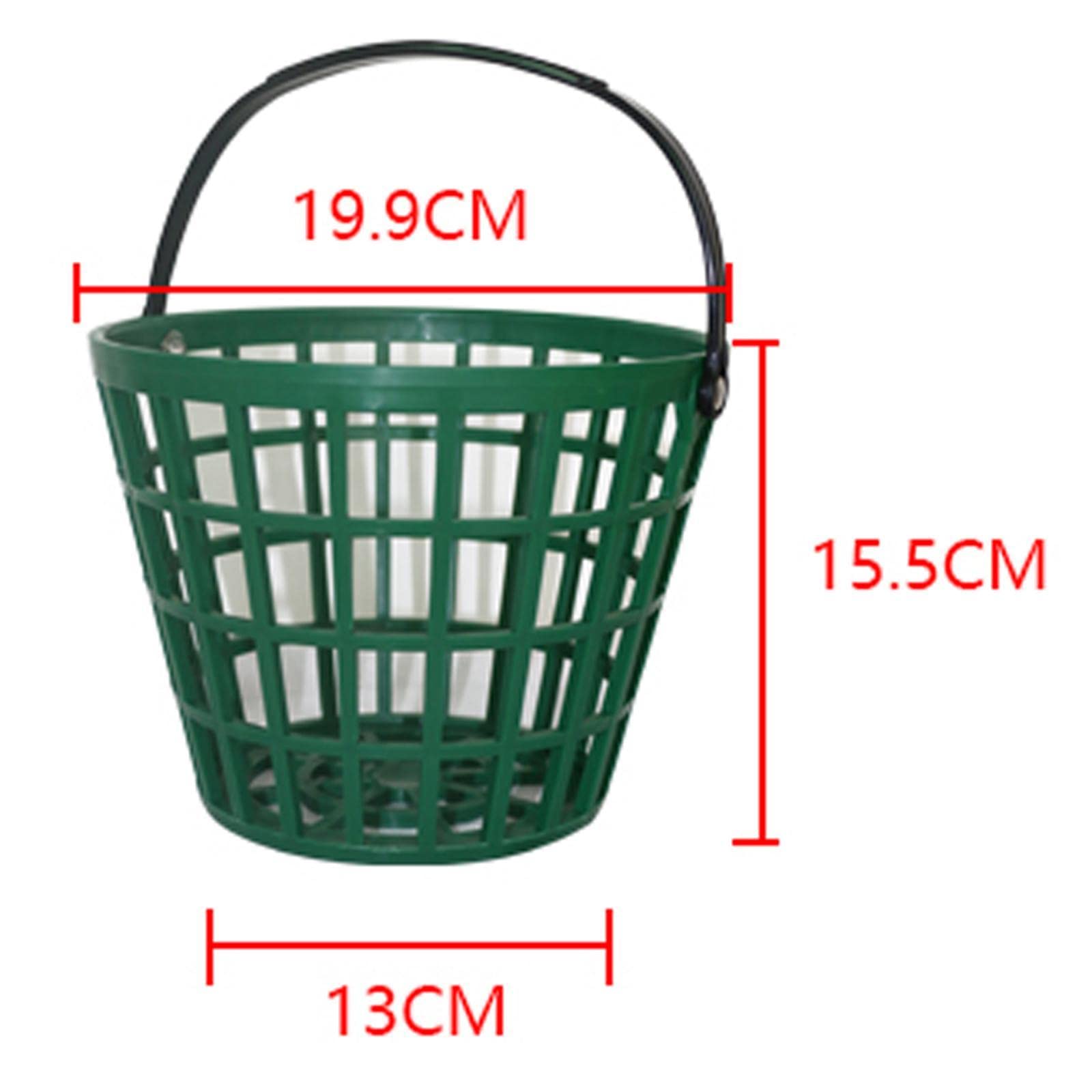 T TOOYFUL Golf Panier Collecte Balles Seau Stockage Poignée 50 Boules
