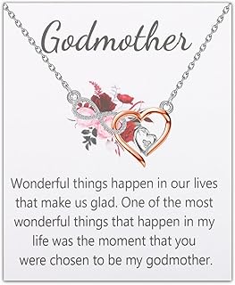 Godmother Necklace Godmother Gifts from Goddaughter Godson Thank You Godmother Infinity Love Necklace