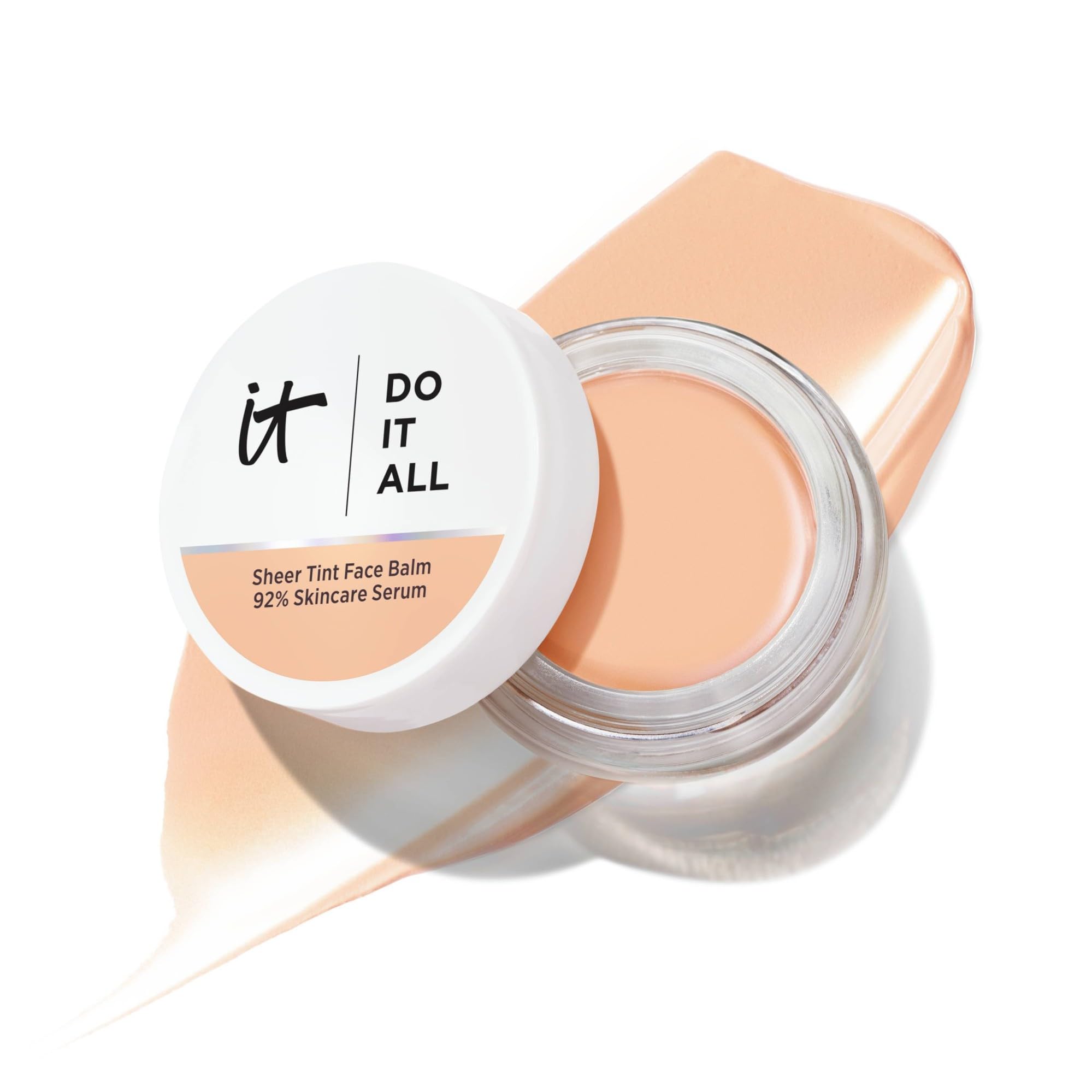 iT Cosmetics Do It All Sheer Tint Face Balm, Hyaluronic Acid & Peptides