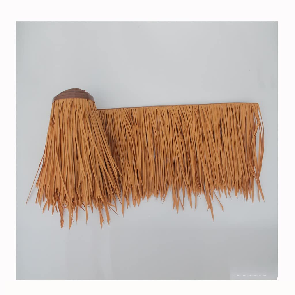 3,28 Ft X 19,6 In Rotoli Di Paglia Sintetica Tetto Per Tiki Bar, Rotolo Di Paglia Di Paglia Di Lunga Durata, Capanna Tiki Tetto In Erba Copertura Per Ombrello Mini Bar Tetto E Parasole Per Patio (Col
