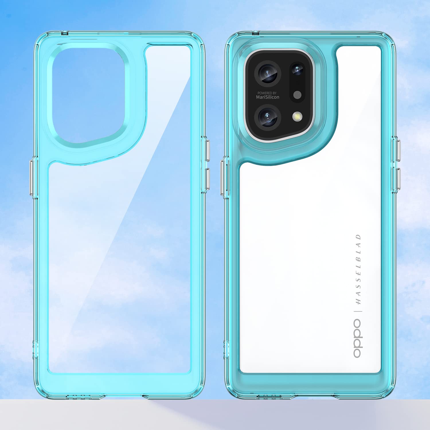 FORCE CASE Air pour Oppo Find X5 Pro, coque renforcée Transparente - Force Mobility