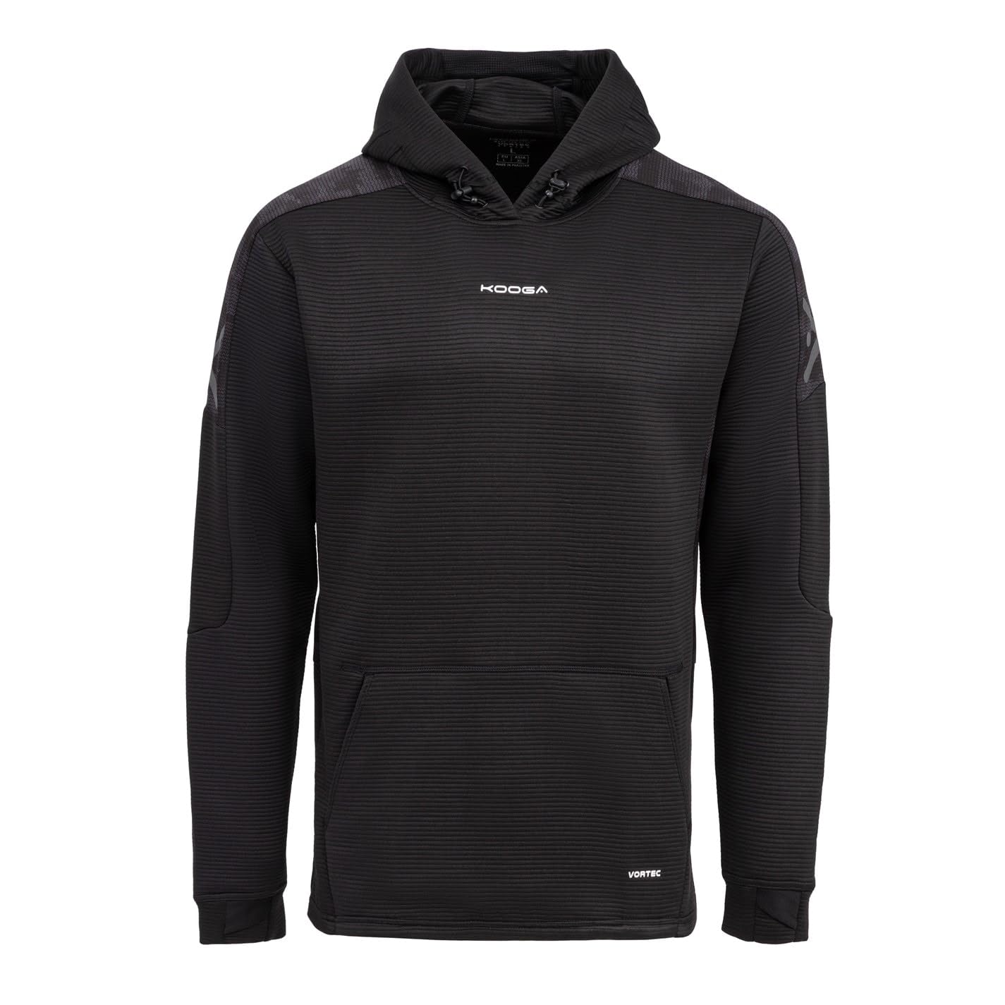 Kooga Mens Training Hoodie Black/Camo XL