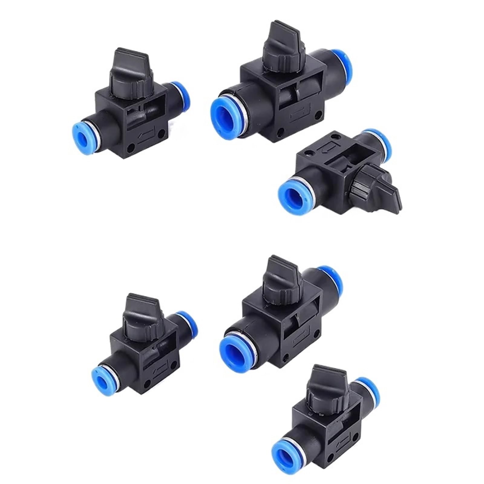 Conector neumático de 2 vías, Conector de Empuje rápido, Manguera de Tubo, Piezas neumáticas de Aire, Controlador de Interruptor de plástico, 4mm, 6mm, 8mm, 10mm, 12mm(HVFF-8,50 Pcs)