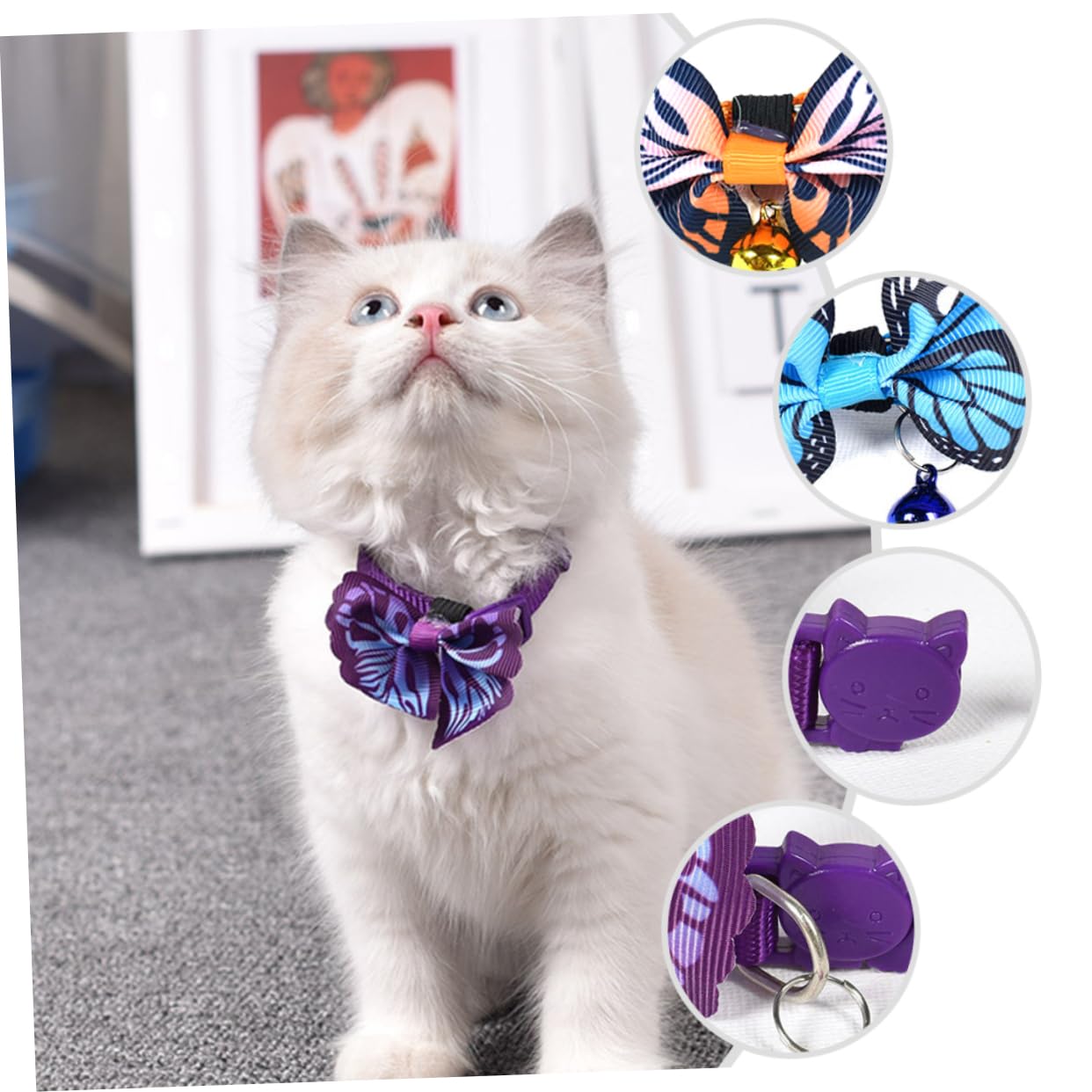 SUPVOX 12 Pz collare per animali domestici fazzoletto da cane collari per gatti collarini gattini collare cane collane giocattolo colletto regolabile collana per animali domestici ragazza