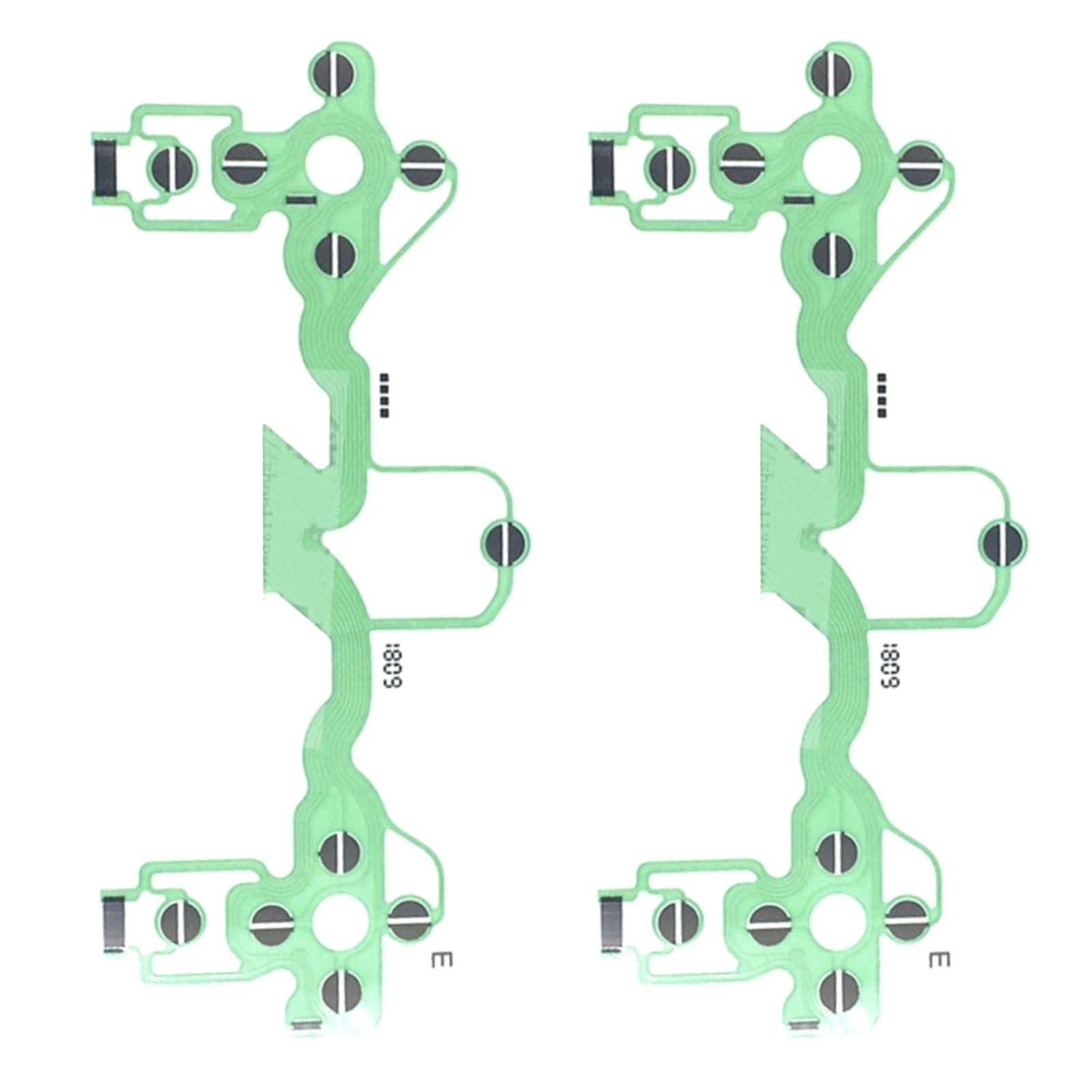 DBEIXIWEI 2PCS Console Repairing Accessories Kit, Conductive Film Keypad Flex Cable Ribbon Spare Part for PS4 JDM-001 Controller for Dualshock