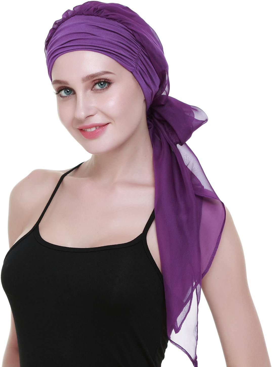 Chemo Headwear Turbans For Women Long Hair Head Scarf Headwraps Cancer Hats