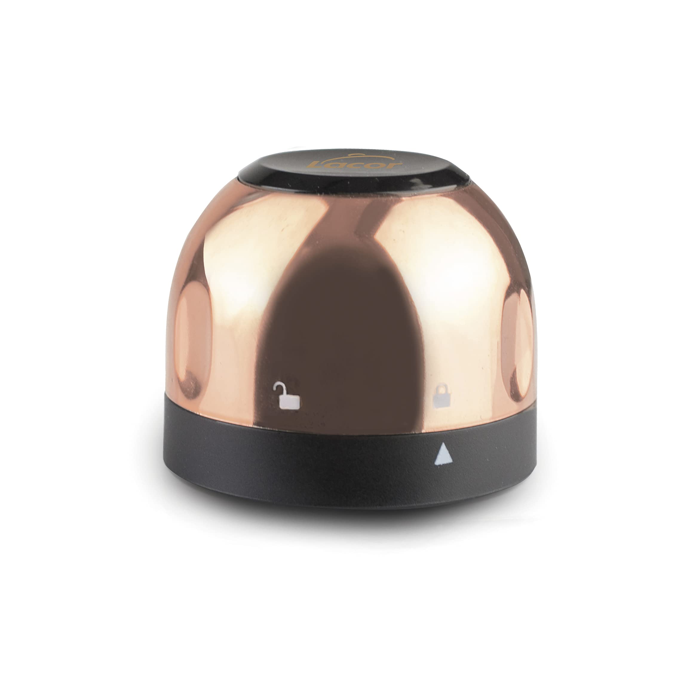 Lacor 63055 Stopper, Champagne Sealant, Preserves Taste and Aroma, Keeps Bubbles, Rotary Lock, Copper, ABS