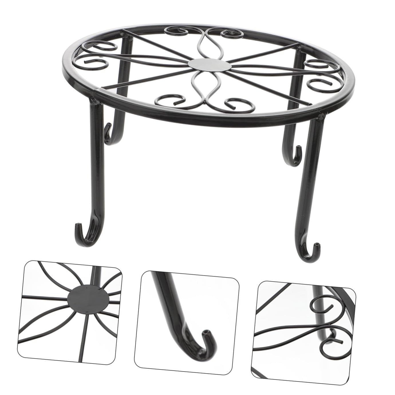 SUPVOX 4 Pièces Support pour Plantes Décoratif Support à Fleurs pour Balcon sur Pied Simple Maintient Fermement