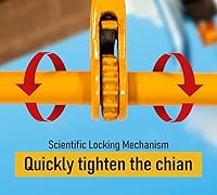 Vista 3 de Mytee Products Tensor de Carga con Palanca de Trinquete Resistente de 3/8"-1/2" con Ganchos de Agarre, Límite de Carga de Trabajo de 12,000 Libras