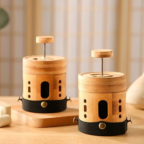 Miniatura 3 de Healifty Caja de lata de bambú antiquemaduras Moxa Body Moxibustion Tool Universal Tube Burner Travel for Cup Salon Traditinal Portable Pot Holder